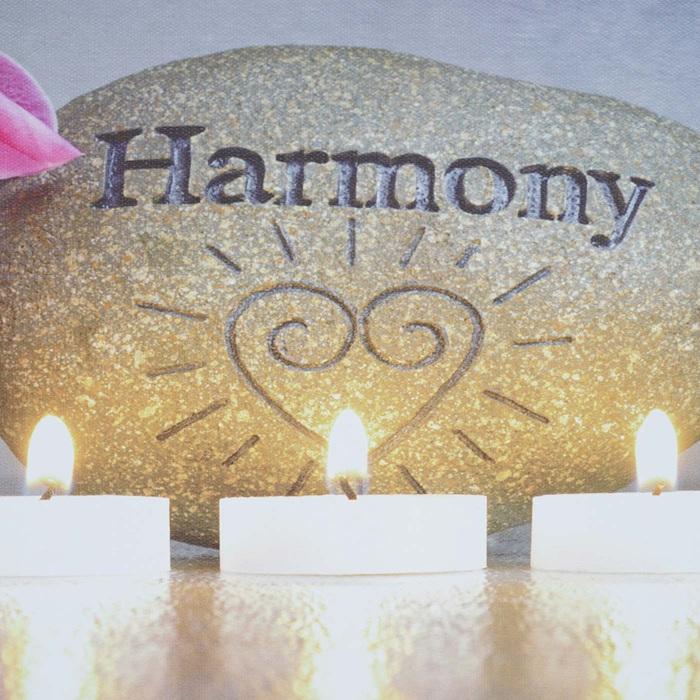 Produktbild Swisshandel24 2x LED-Bild, Leinwandbild Leuchtbild Wandbild, Timer Buddha/Harmony Wanduhr 70x40cm (70 x 40 x 3 cm)