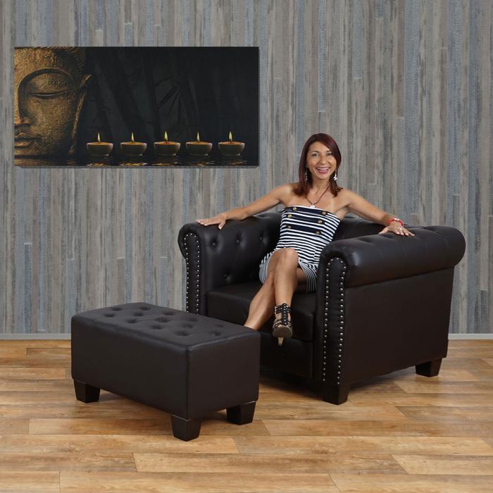 Immagine prodotto Swisshandel24 Quadro LED, quadro su tela illuminato da parete, timer - 110x55cm Buddha, tremolante (110 x 55 cm)