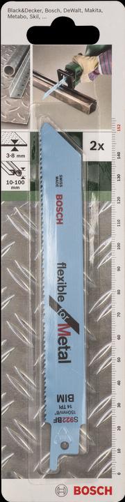 Produktbild Bosch Zubehör Säbelsägeblatt Bimetall, S 922 BF Flexible for Metal