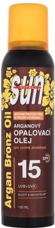 Vivapharm Vivaco - Sun Argan Bronze Oil Spray SPF15 - Dry Tanning Oil Spray - 150ml (Sonnenöl, SPF 15, 150 ml, 150 g)