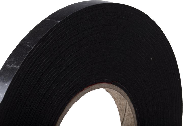 Image du produit Rs Pro Ruban adhésif en mousse PVC, noir, épaisseur 2mm, 12mm x 10m (12 mm)