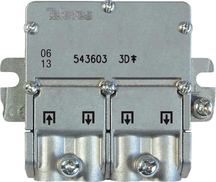 Actual product image Televes 543603 Cable splitter or combiner Cable splitter stainless steel (8.50 dB, Manifolds and Branchers)