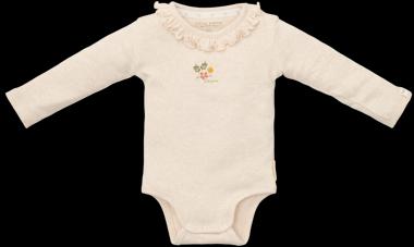 Produktbild Little Dutch Strampler lang sleeve Sand melee - 56 (56)