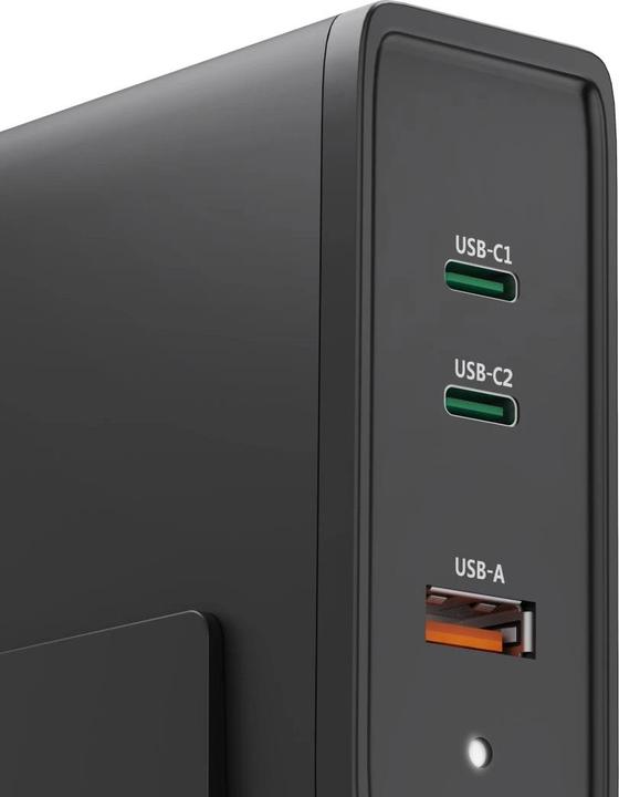 Produktbild Hama Universal-USB-C-Ladestation, GaN, 3 Ports, Power Delivery (PD), 5-28V/140W (140 W)