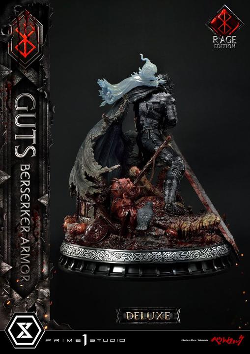 Actual product image Prime 1 Studio Berserk statuette 1/4 Guts Berserker Armor Rage Edition Deluxe Version 67 cm