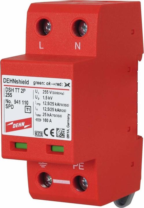 Actual product image Dehn Combination arrester TT/TN systems DSH TT 2P 255
