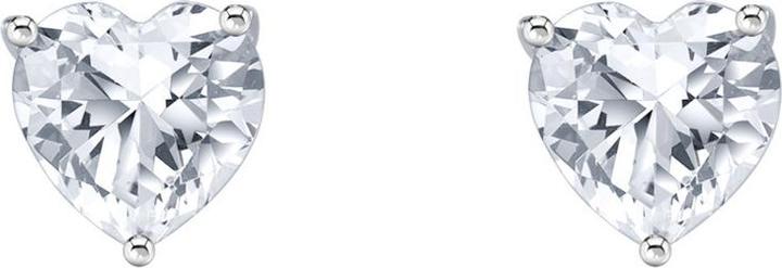 Produktbild Thomas Sabo Ohrstecker mit weissem Stein in Herzform (925er Silber)