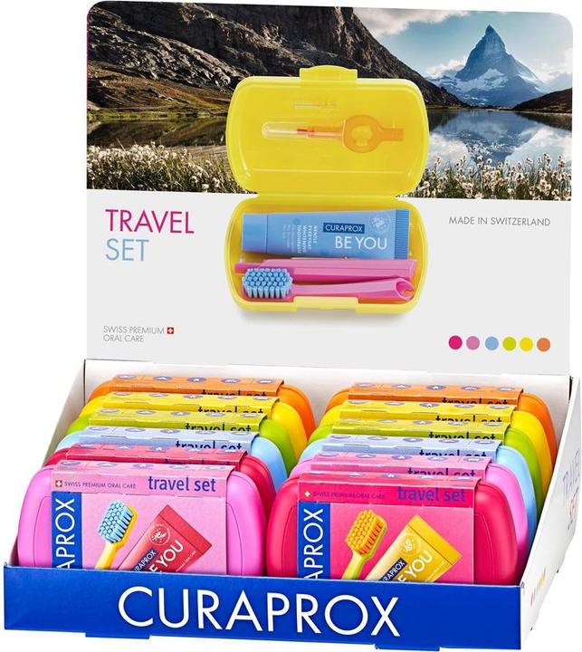 Image du produit Curaprox Travel-Set Présentoir 12 pièces (12 x)