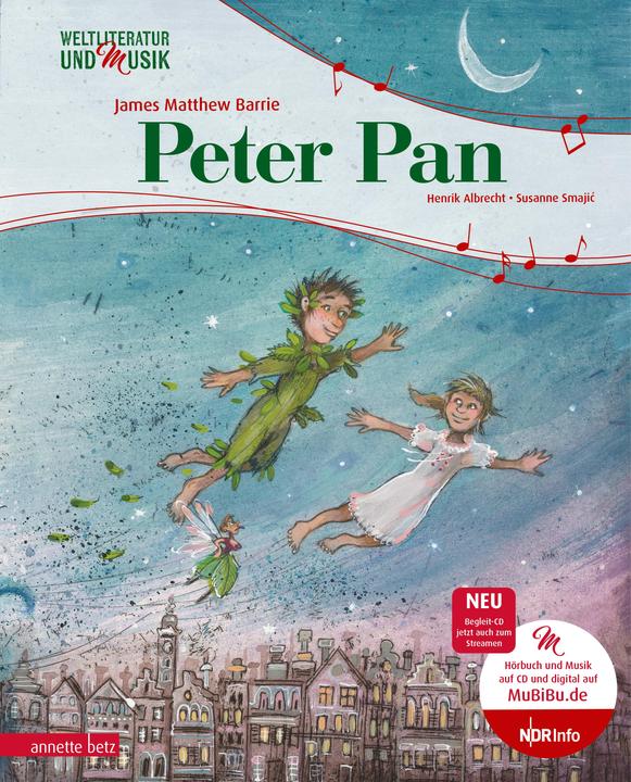 Immagine prodotto Peter Pan (Weltliteratur und Musik mit CD) (Tedesco, Henrik Albrecht, James Matteo Barrie, 2021)