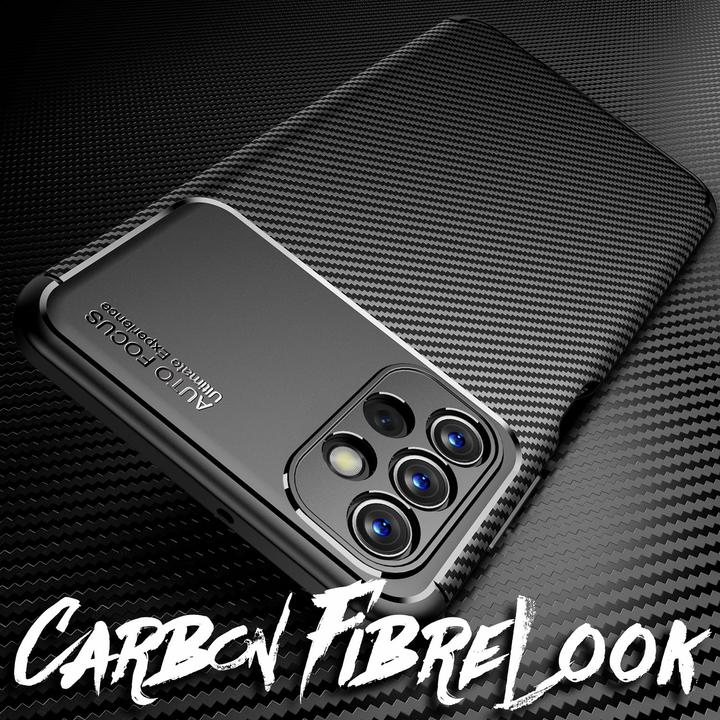 Actual product image Nalia Carbon look silicone cover (Samsung Galaxy A13)