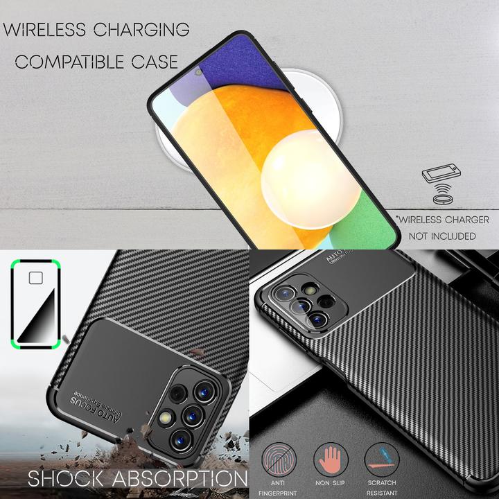Actual product image Nalia Carbon look silicone cover (Samsung Galaxy A13)