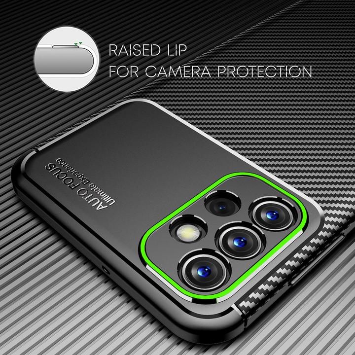 Actual product image Nalia Carbon look silicone cover (Samsung Galaxy A13)