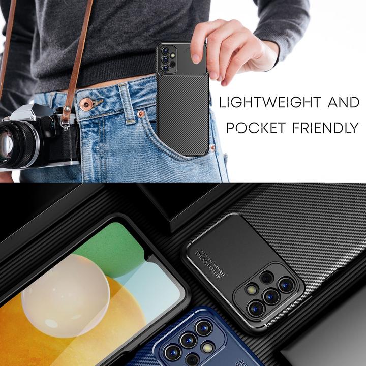 Actual product image Nalia Carbon look silicone cover (Samsung Galaxy A13)
