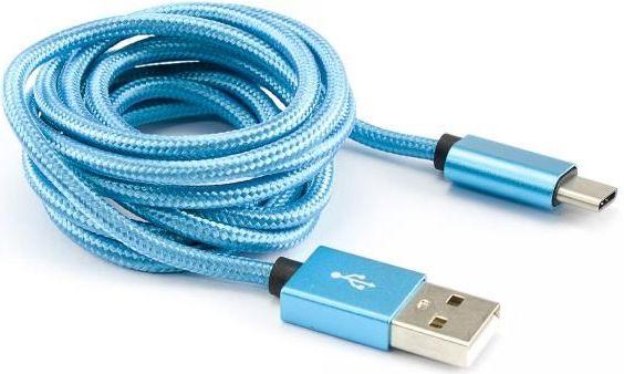 Image du produit Sbox USB->Type C M/M 1.5m CTYPE-1.5BL blue (1.50 m, USB 1.0)