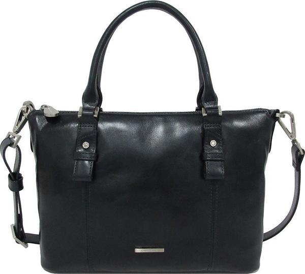 Ferrici Old Leder Handtas Tote Navy