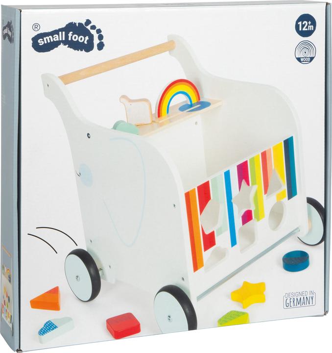 Image du produit small foot Chariot de marche Coffre à jouets Eléphant