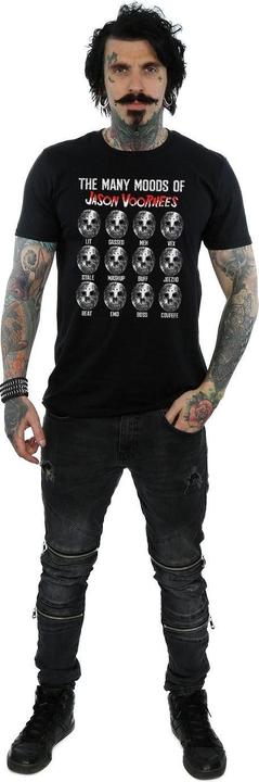 Actual product image Absolute Cult Mens The Many Moods Of Jason Voorhees T-Shirt (XL)