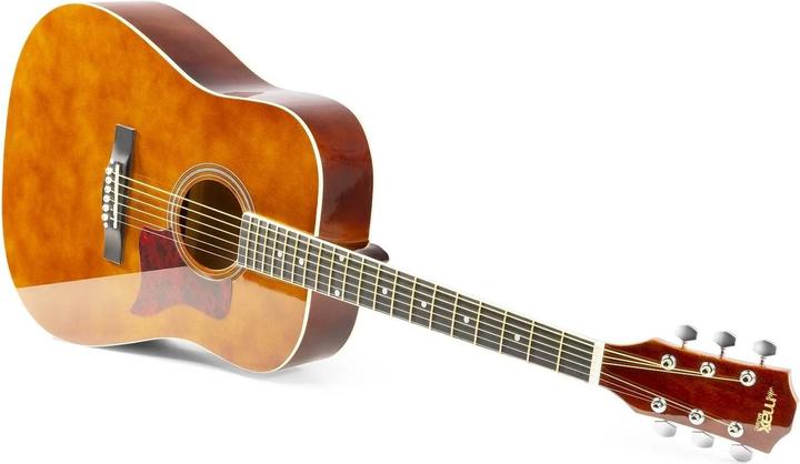 Actual product image Max Acoustic Guitar SoloJam Set Dark Natural (Acoustic guitar set, Rosewood, Linden)