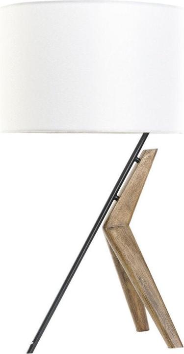 Actual product image DKD Home Decor Desk lamp Black Metal Brown White Oak 220 V 50 W 35 x 35 x 54 cm