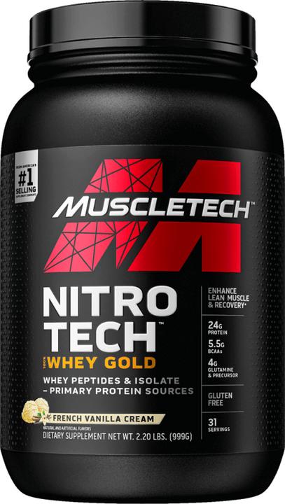 Image du produit Muscle Tech Performance Series Nitro Tech 100% Whey Gold (Crème vanille française, 1 pcs, 1198 g)