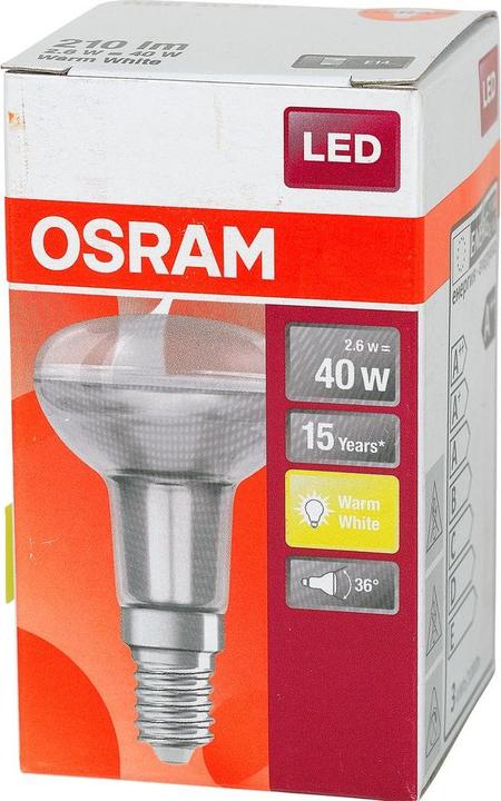 Image du produit Osram Star R50 (E14, 2.60 W, 210 lm, 1 x, F)