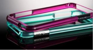 Actual product image more. Color Gem Lucent Bumper for iPhone 5/5S/SE Purple (Apple iPhone 5s, Apple iPhone 5)