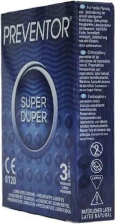 Actual product image Preventor Super Duper 3 Premium Latex-Kondome