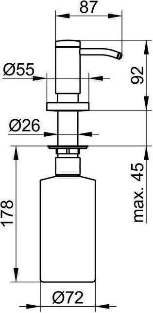 Actual product image Keuco Lotion dispenser PLAN