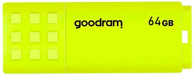 Actual product image Goodram UME2 UME2-0640Y0R11 Pendrive (64 GB, USB 2.0, yellow) (64 GB, USB-A, USB 2.0)