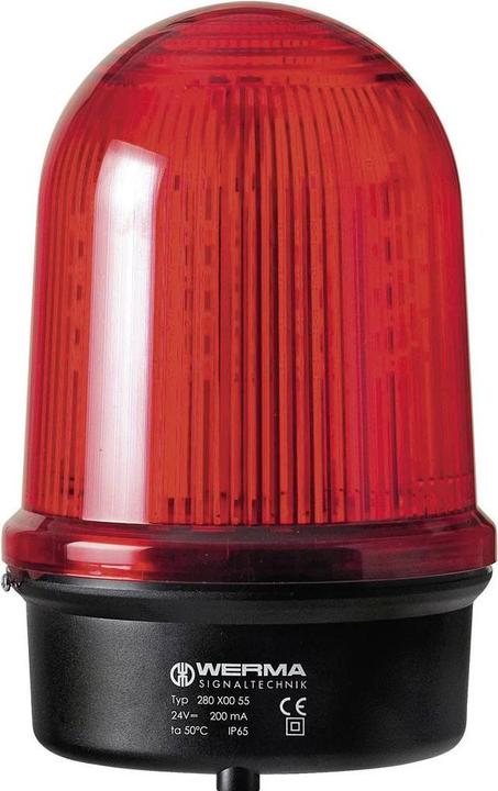 Produktbild Werma Signaltechnik Rundumleuchte LED 280.120.68 280.120.68 Rot Dauerlicht 230