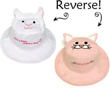 Immagine prodotto flapjackkids Cappello da sole reversibile con protezione UV - Gatto, 2 - 4 anni