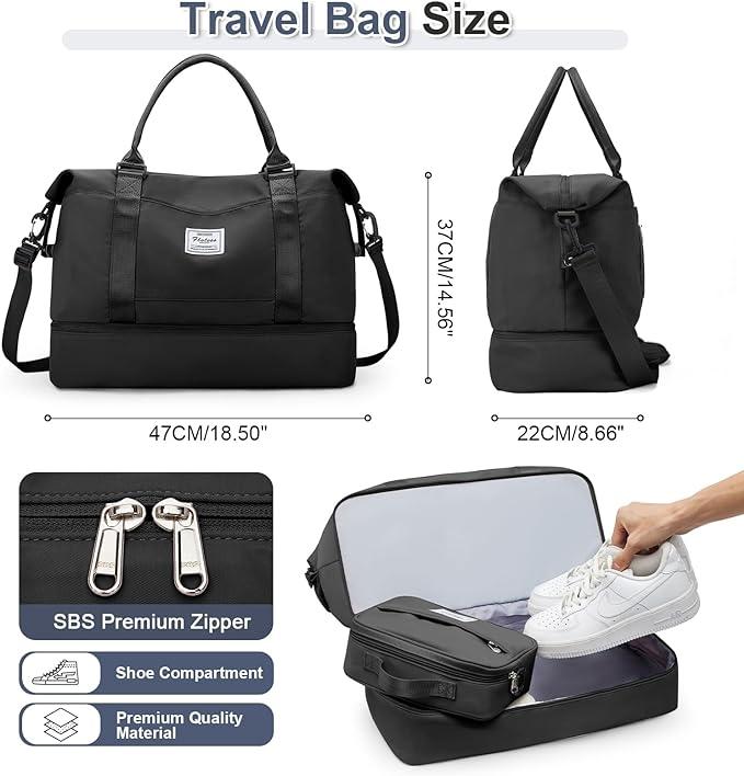 Produktbild Only-Bags.Store 3pcs Reisen mit einem grossen Carry-on Tasche, eine Sport-Tasche, und eine wasserdichte Gepäck