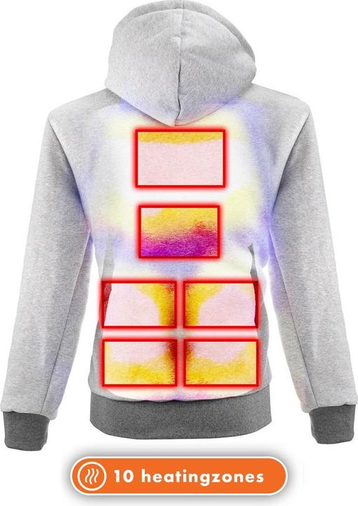 Immagine prodotto Bertschat Felpa con cappuccio riscaldata a doppio riscaldamento (3XL)