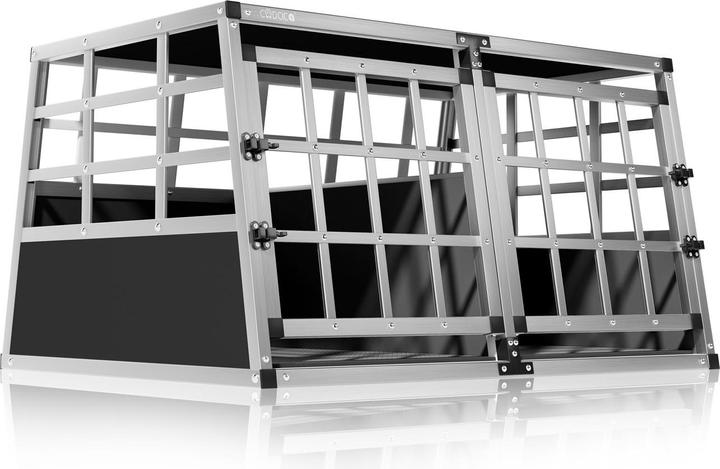 Actual product image Cadoca Double Dog Transport Box (Dog, Lockable)