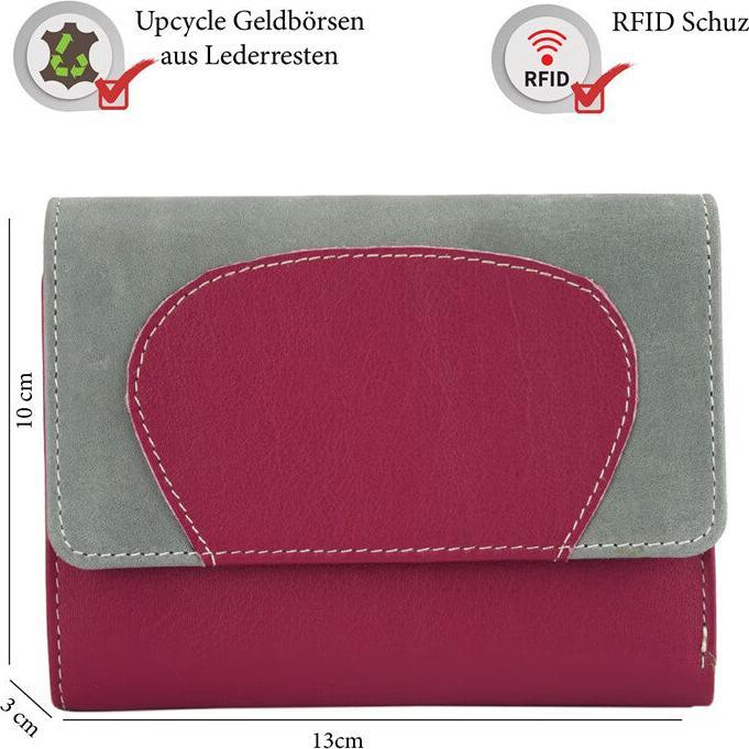Produktbild Sunsa Damen Portemonnaie Geldbörse RFID Leder Recycelt No.0