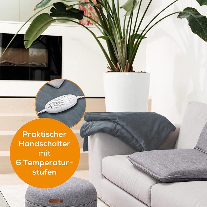 Actual product image Beurer HD 75 Dark Grey (130 x 180 cm)