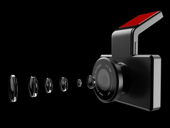 Actual product image ACV Full HD Dashcam incl. 3 Monitor Front DVR Function (Built-in display, Bluetooth, Rechargeable battery, Accelerometer, GPS receiver, Night vision, Built-in microphone, Full HD)