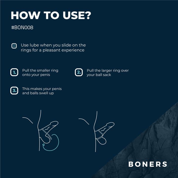 Actual product image Boners Classic Cock & Ball Ring (4 cm)