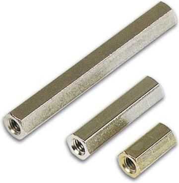 Immagine prodotto BULLONI IN METALLO 12 mm M3 - FILETTI INTERNI/INTERNI (10 pz.)