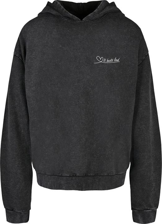 Immagine prodotto Merchcode It Beats Loud Acid Washed Oversized Hoody - 187711 (5XL)