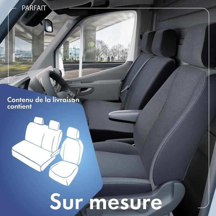 Produktbild Walser Sitzbezüge für Peugeot Boxer Einzelsitz und Doppelbank vorne aus Polyester BJ 06/2014 heute