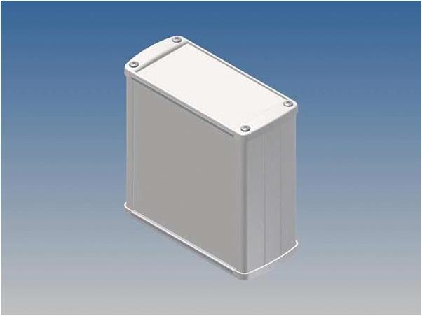 Productafbeelding Auction aluminium behuizing - wit - 110 x 105,9 x 45,8 mm (Huisvesting)