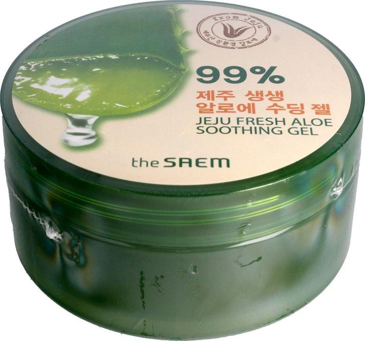 Produktbild The Saem face cream Jeju Fresh Aloe Soothing Gel moisturizing aloe vera gel 300ml (300 ml, Gesichtsgel)
