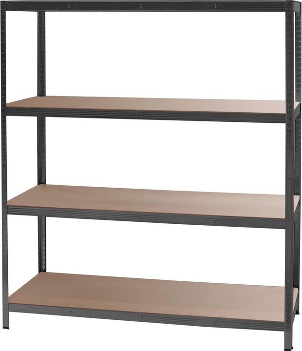 Image du produit Wiltec Étagère pour charges lourdes anthracite 160x60x180cm Étagère enfichable d'atelier Cave
