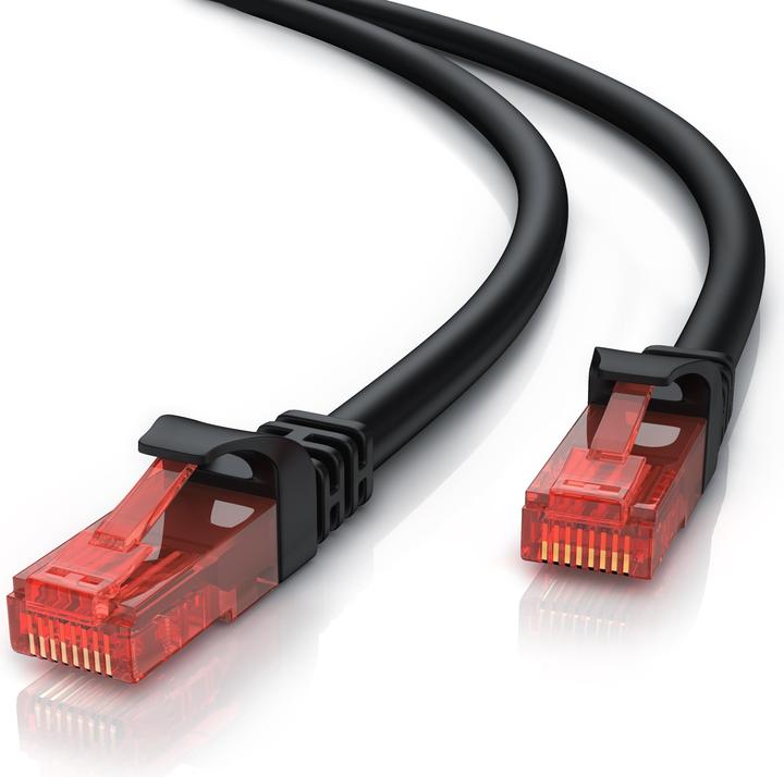 Actual product image CSL CAT.6 network cable - Ethernet Gigabit Lan cable RJ45 - patch cable - comp. CAT.5 CAT.6 CAT.7 CAT.8 (UTP, CAT6, 25 m)