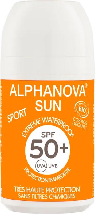 Alphanova SUN Roll-on Extrem Sport Bio SPF50+ Milch (Sonnencreme, SPF 50+, 498.67 ml, 500 g)