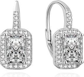 Produktbild Agato Sparkling silver earrings with zircons AGUC3525