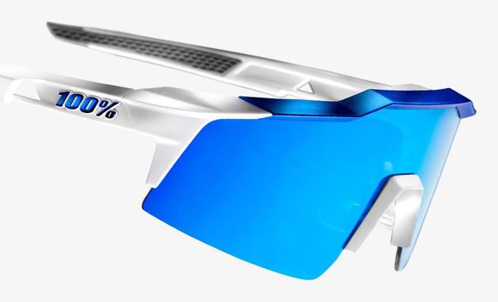 Immagine prodotto 100% Speedcraft SL (Bianco opaco, Blu metallizzato, HiPer blue multilayer mirror)