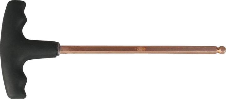 Produktbild KS Tools BERYLLIUMplus Innensechskant-Winkelstiftschlüssel, T-Griff 4 mm,mit Kugelkopf