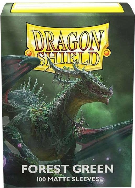 Image du produit Arcane Tinman Sleeves Matte Dragon Shield (100) - Forest Green (63X88mm)